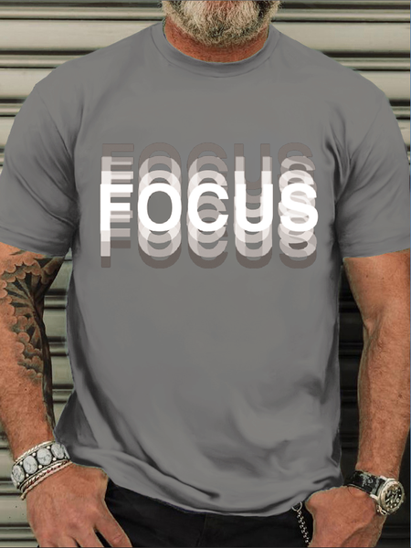 Men's Cotton Focus Casual T-Shirt, T-shirts, Lilicloth.com
