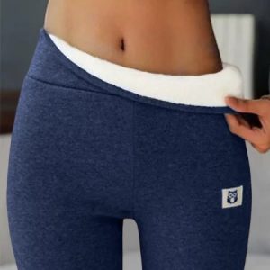 Casual Fleece Lined  High Waist Athletic Tummy Control Stretch Workout Leggings, Pants, Roselinlin - Online Catalog