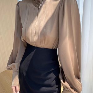 Regular Fit Urban Others Blouse, Blouses and Shirts, color:As Picture|size:XXL, Stylewe