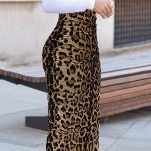 Skinny Leopard Lady Skirt, Skirts, color:Leopard|size:XXL, Stylewe