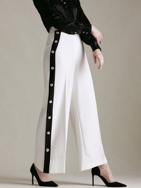 Plain Urban Pants, Pants, color:White|size:XXL, Stylewe