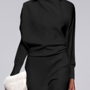Urban Simple Plain  Stand Collar Long Sleeve  Shirt, Blouses and Shirts, color:Black|size:XXL, Stylewe