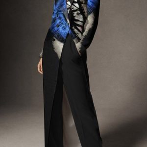 Abstract Shawl Collar Urban Blazer, Blazers, color:As Picture|size:XXL, Stylewe