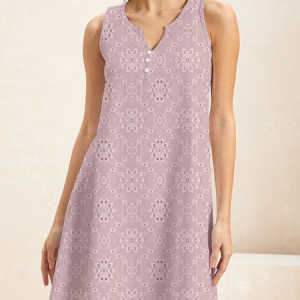Women Plain Notched Sleeveless Comfy Casual Short Dress, Dresses, color:Pink|size:XXL, Noracora