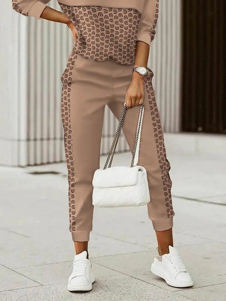 Text Letters Loose Sports Pants, Pants, color:As Picture|size:XXL, Stylewe