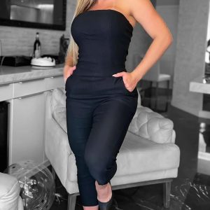 Bandeau Pocket Design Jumpsuit, Jumpsuits, chicme - Women's Fashion Online