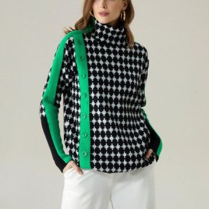 High Elasticity Loose Urban Turtleneck Long sleeve Sweater, Pullovers, color:Black|size:XXL, Stylewe