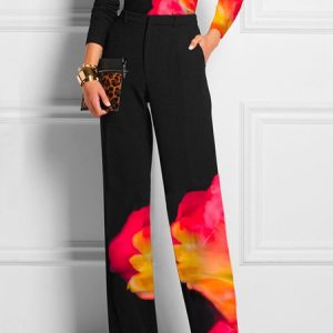 Regular Fit Abstract Urban Fashion Pants, Pants, color:As Picture|size:XXL, Stylewe
