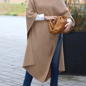 High Elasticity Loose Turtleneck Urban Sweater, Sweaters, color:Khaki|size:XXL, Stylewe