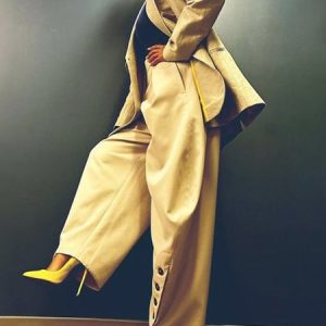 Daily Pocket Stitching Urban Blazer, Blazers, color:Yellow|size:XXL, Stylewe