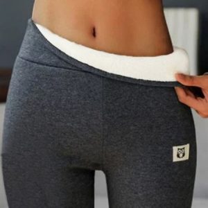 Women Winter High Waist Skinny Soft Clouds Leggings, Leggings, color:Gray|size:XXL, Noracora