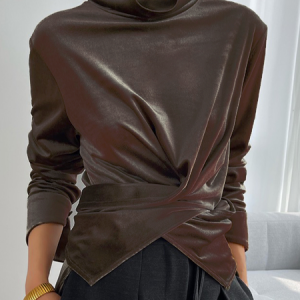 Elegant Regular Fit Velvet Plain Sweatshirt, Hoodies and Sweatshirts, color:Silver|size:XXL, Stylewe