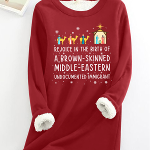 Rejoice In The Birth Of A Brown-Skinned Middle-Eastern Undocumented Immigrant Book Lovers Cotton-Blend Fleece Sweatshirt, Hoodies&Sweatshirts, Lilicloth.com