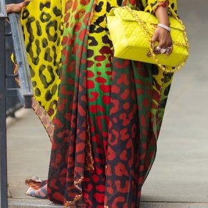 Vacation Regular Fit Leopard Pants, Pants, color:As Picture|size:XXL, Stylewe
