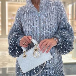 Women Wool/Knitting Plain Long Sleeve Comfy Casual Glitter Cardigan, Cardigans, color:Sky Blue|size:M, Noracora
