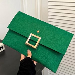 Crocodile Square Magnet Flap Clutch Bag, Bags, chicme - Women's Fashion Online
