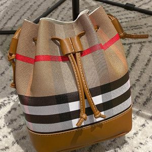 Plaid Print Drawstring Bucket Bag, Bags, chicme - Women's Fashion Online