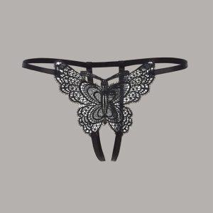 Lace Butterfly Crotchless Panty, Panties, chicme - Women's Fashion Online