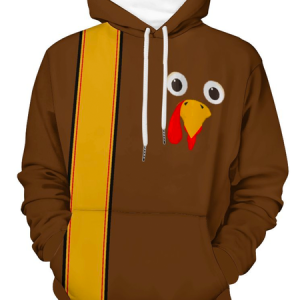 Gobble Gobble Turkey Loose Casual Hoodie, Hoodies&Sweatshirts, Lilicloth.com