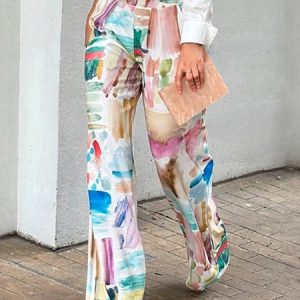 Pocket Stitching Plain Regular Fit Urban Fashion Pants, Pants, color:As Picture|size:XXL, Stylewe