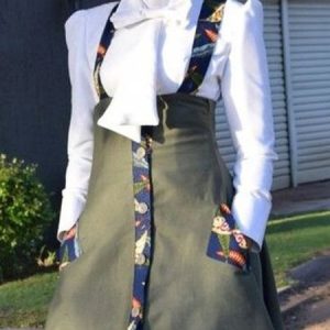 Plain Urban Regular Fit Stand Collar Blouse, Blouses and Shirts, color:White|size:XXL, Stylewe