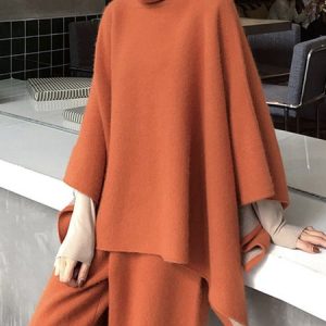 Long Sleeve Urban Turtleneck Plain Sweater, Pullovers, color:Orange|size:XXL, Stylewe