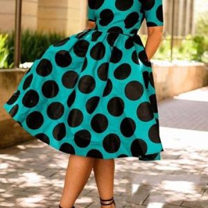 Urban Regular Fit Shawl Collar Dress, Midi Dresses, color:As Picture|size:XXL, Stylewe