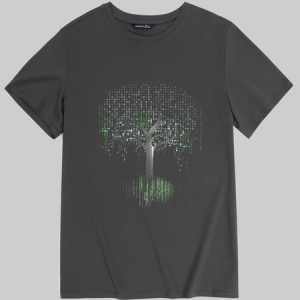 Men's Binary Tree 1s 0s Binary Codes Computer Programmer Coder  Cotton Crew Neck T-Shirt, T-shirts, Lilicloth.com