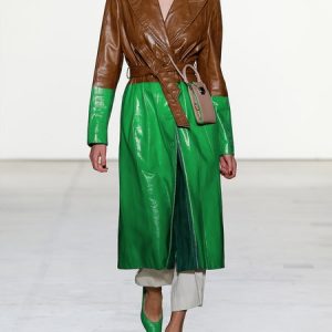 Pu Urban Lapel Collar Regular Fit Faux Leather Coat With Belt, Jackets, color:Brown|size:XXL, Stylewe