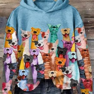 Casual Hoodie Knitted Loose Sweatshirt, Hoodies&Sweatshirts, Lilicloth.com