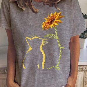 Cat You Are My Sunshine Women's T-shirt, T-shirts, Lilicloth.com