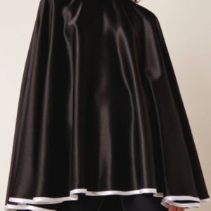 Elegant Color Block Satin  Top, Blouses and Shirts, color:Black|size:XXL, Stylewe