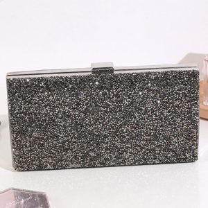 Rhinestone Chain Strap Evening Clutch Bag, Bags, chicme - Women's Fashion Online