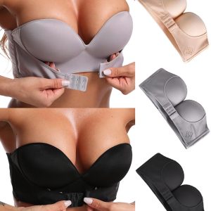 Strapless Push Up Front Closure Bralette, Bras & Bralettes, chicme - Women's Fashion Online