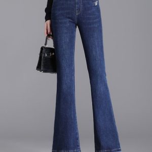 Casual Denim Jeans, Denim&Jeans, color:Blue|size:5XL, Noracora