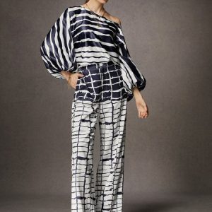 Regular Fit Urban Abstract Long Pants Straight pants, Pants, color:Blue|size:XXL, Stylewe