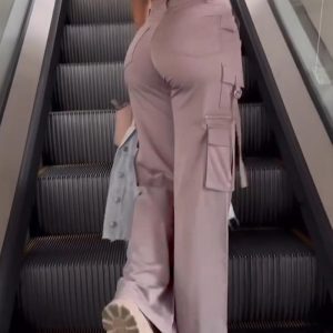 High Waist Wide Leg Cargo Pants, Pants, chicme - Women's Fashion Online