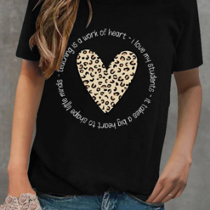 Regular Fit Crew Neck Cotton Shirt & Top, T-Shirts, color:Black|size:3XL, JustFashionNow