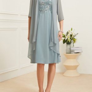 Loose Elegant Plain Two-Piece Set, Suit Set, color:Light Blue|size:XXL, JustFashionNow