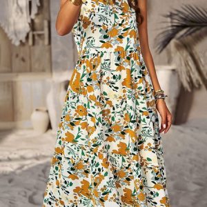 Vacation Loose Dress With No Belt, Dresses, color:Apricot|size:XL, JustFashionNow