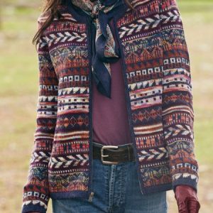 Casual Loosen Tops, Cardigans, color:Multicolor|size:3XL, JustFashionNow