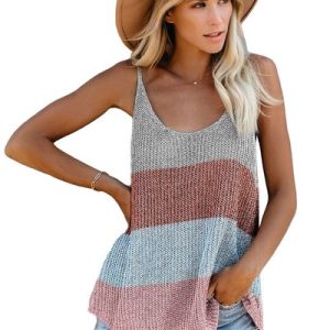 Crew Neck Casual Shirt & Top, Tanks & Camis, color:PICTURE COLOR|size:3XL, JustFashionNow