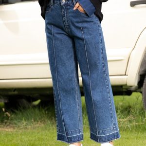 Casual Vintage Pants, Jeans, color:Blue|size:3XL, JustFashionNow