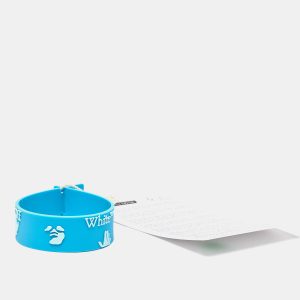 Off-White Blue Rubber Logo Bracelet, Jewelry - Luxury Closet catalog