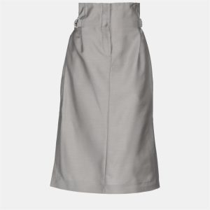 Acne Studios Grey Wool Knee-Length Skirt S (EU 36), Skirts - Luxury Closet catalog