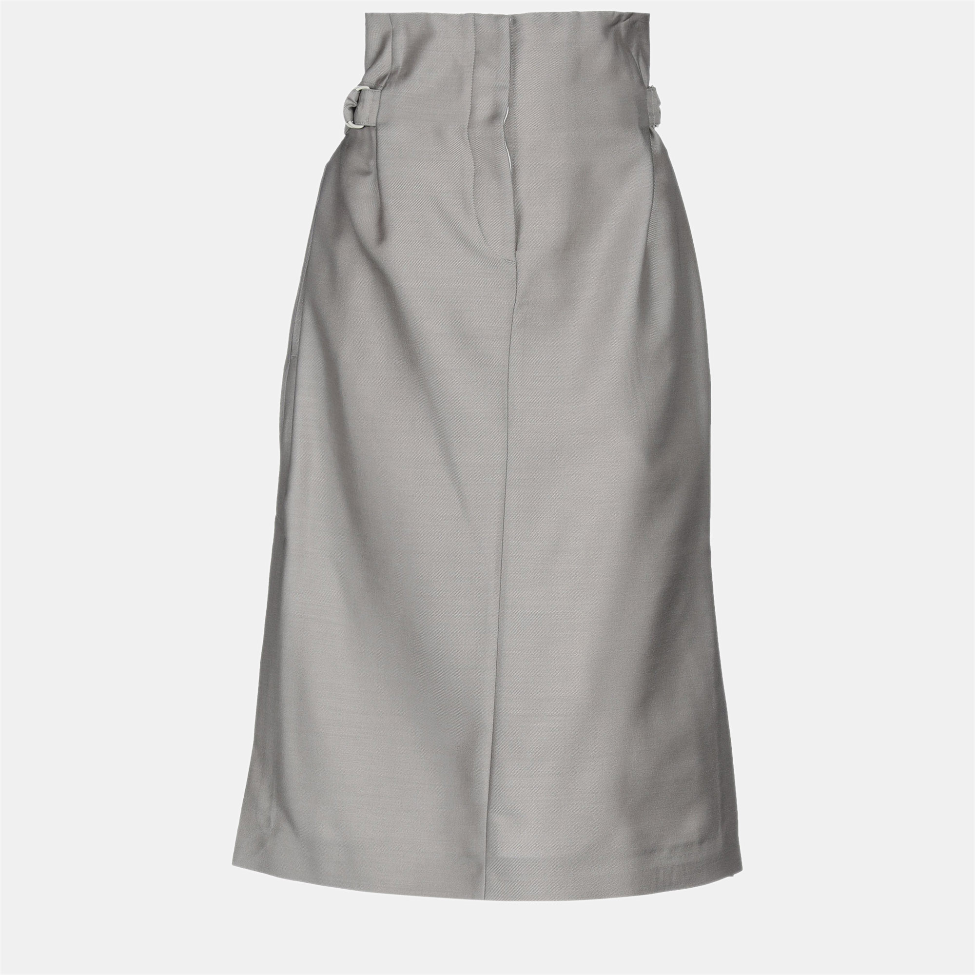 Acne Studios Grey Wool Knee-Length Skirt S (EU 36), Skirts - Luxury Closet catalog