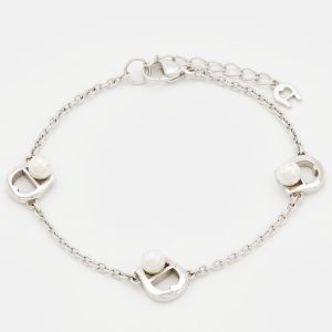 Aigner Faux Pearl Silver Tone Bracelet, Jewelry - Luxury Closet catalog
