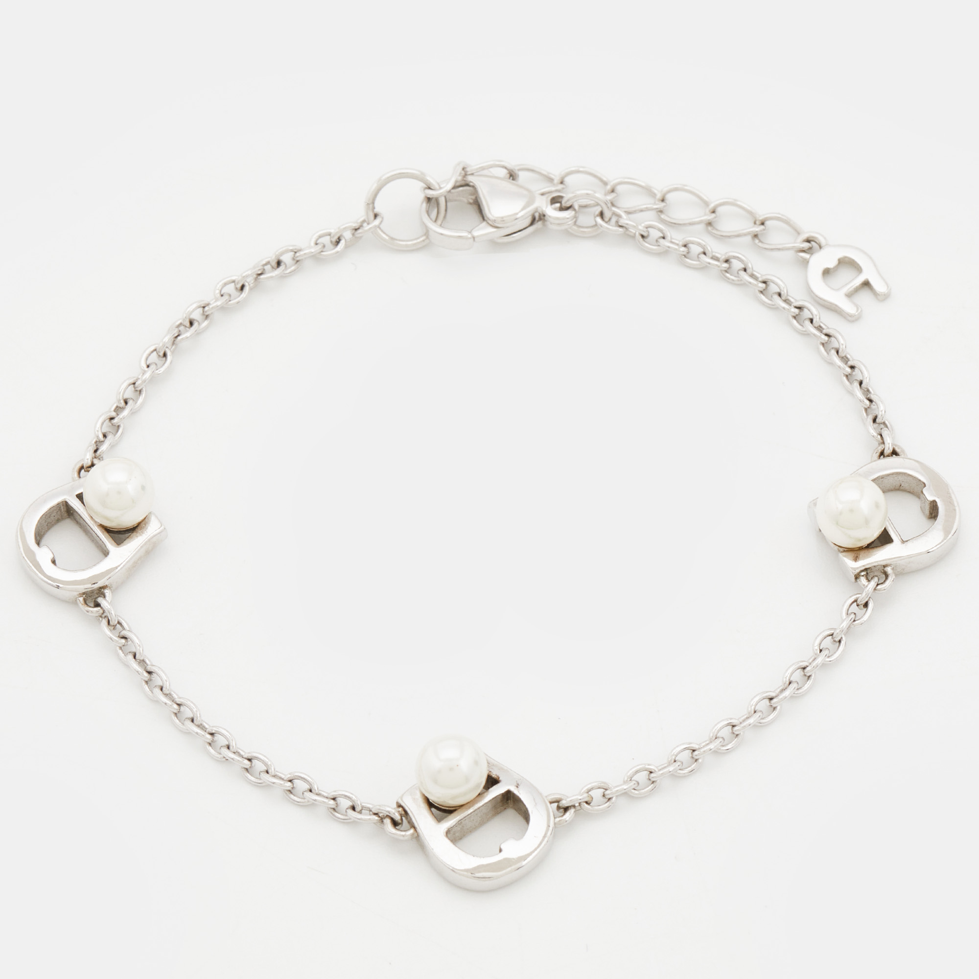 Aigner Faux Pearl Silver Tone Bracelet, Jewelry - Luxury Closet catalog