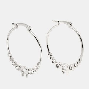 Aigner Crystals Silver Tone Earrings, Jewelry - Luxury Closet catalog