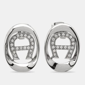 Aigner Crystals Silver Tone Earrings, Jewelry - Luxury Closet catalog